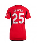 Manchester United Jadon Sancho #25 Domácí Dres pro Dámské 2023-24 Krátký Rukáv